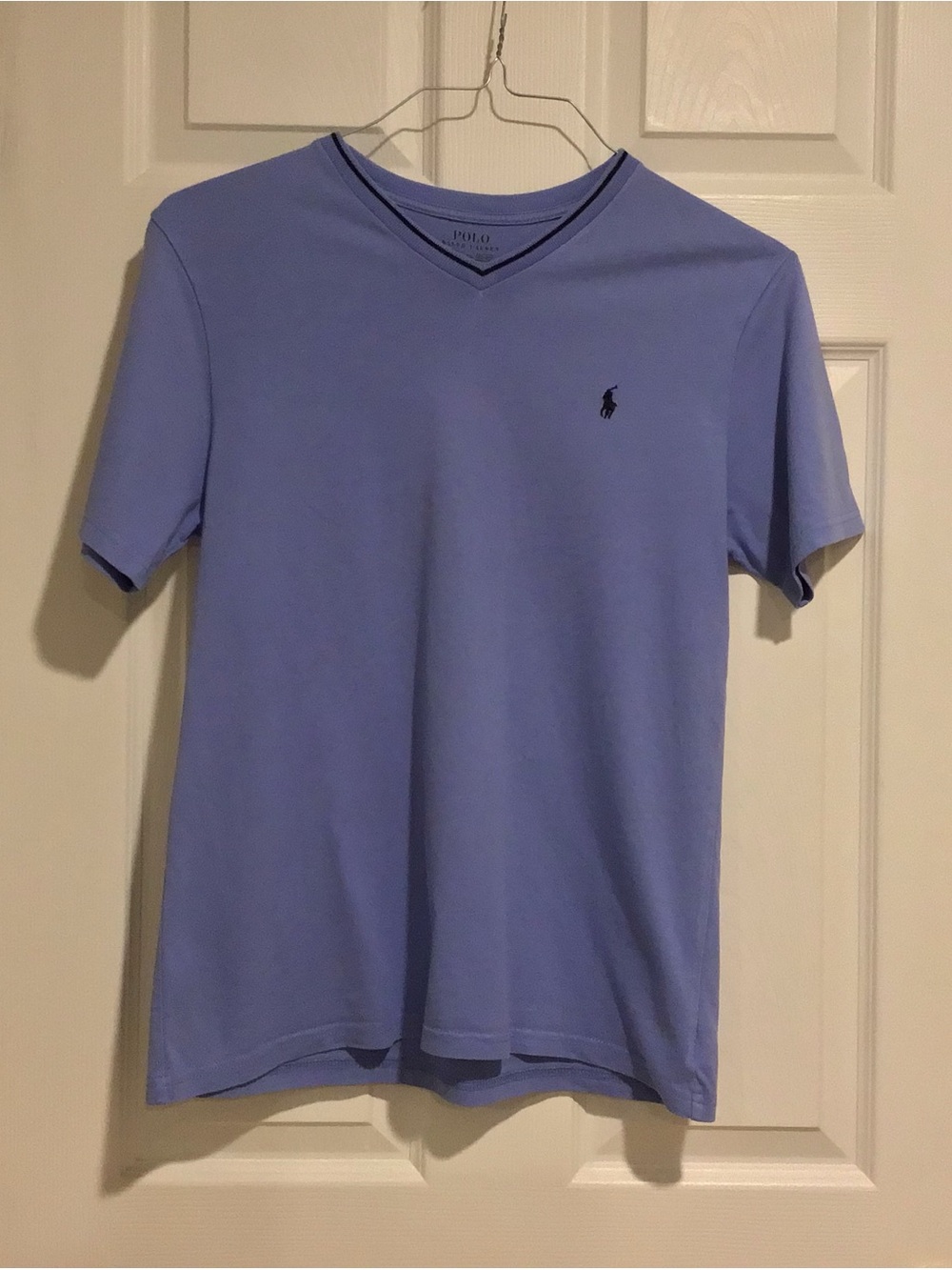 Polo by Ralph Lauren Light Blue V-Neck Short Sleeve Tee